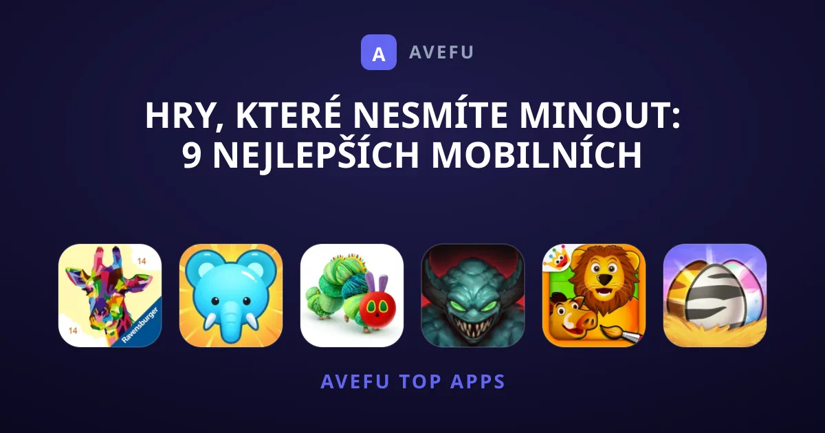Hry, které nesmíte minout: 9 nejlepších mobilních pecek